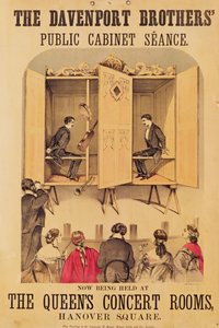 ダベンポート兄弟、Seanceのポスター、1865年